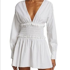 Ramy Brook smocked cotton dress Medium NWOT